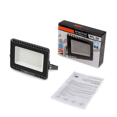 Прожектор светодиодный PFL-S8 50w 6500K LOWTEMP 120° IP65